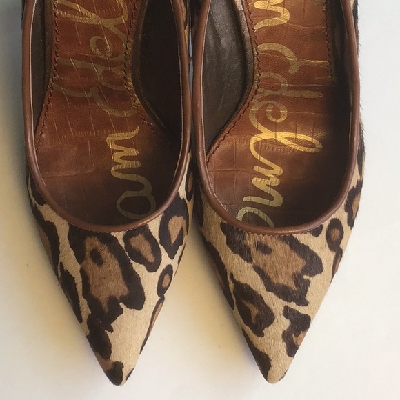 Sam Edelman Leopard Print High Heels - Picture 7 of 13